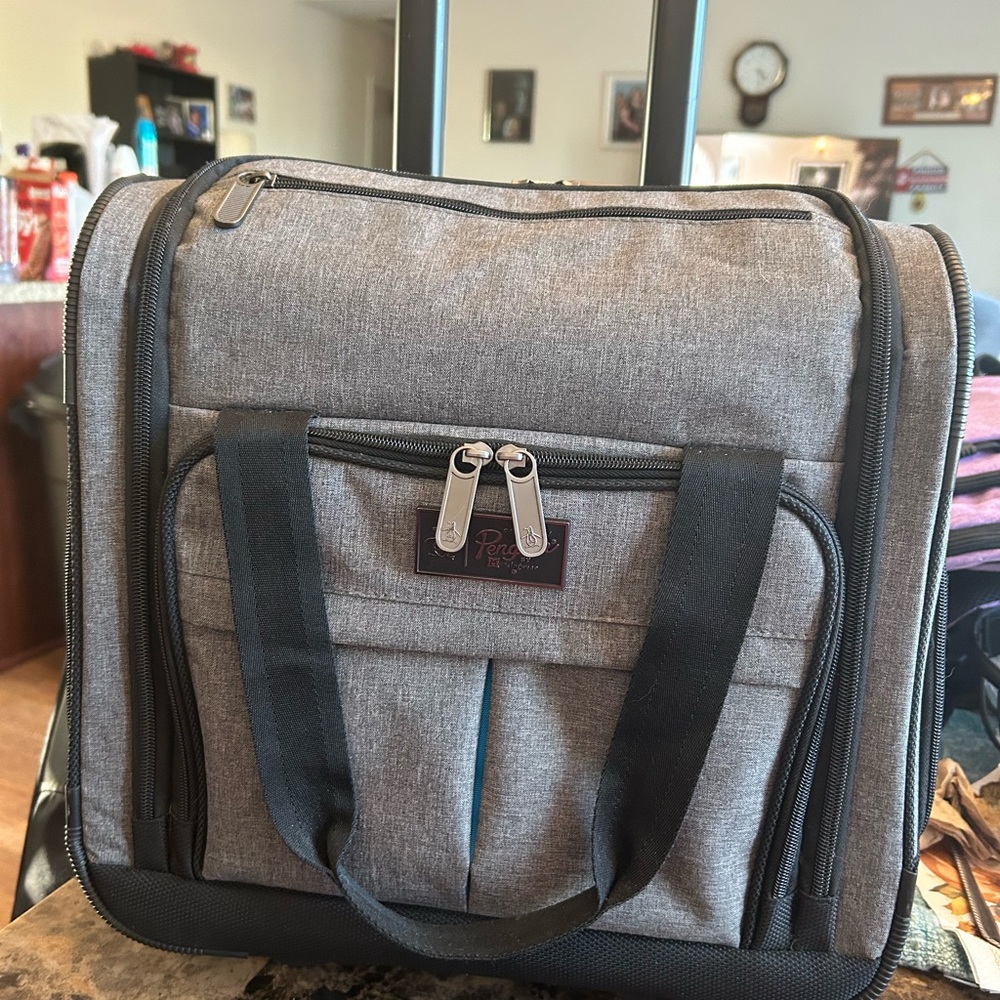 Original Penguin Black and Gray Travel Bag